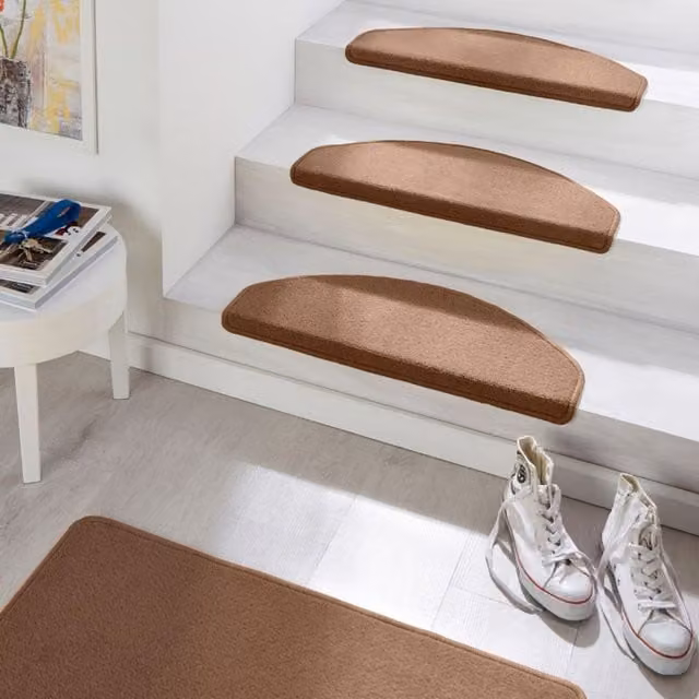 Hanse Home Modern Plain Rectangular Polypropylene Runner Rug in Brown