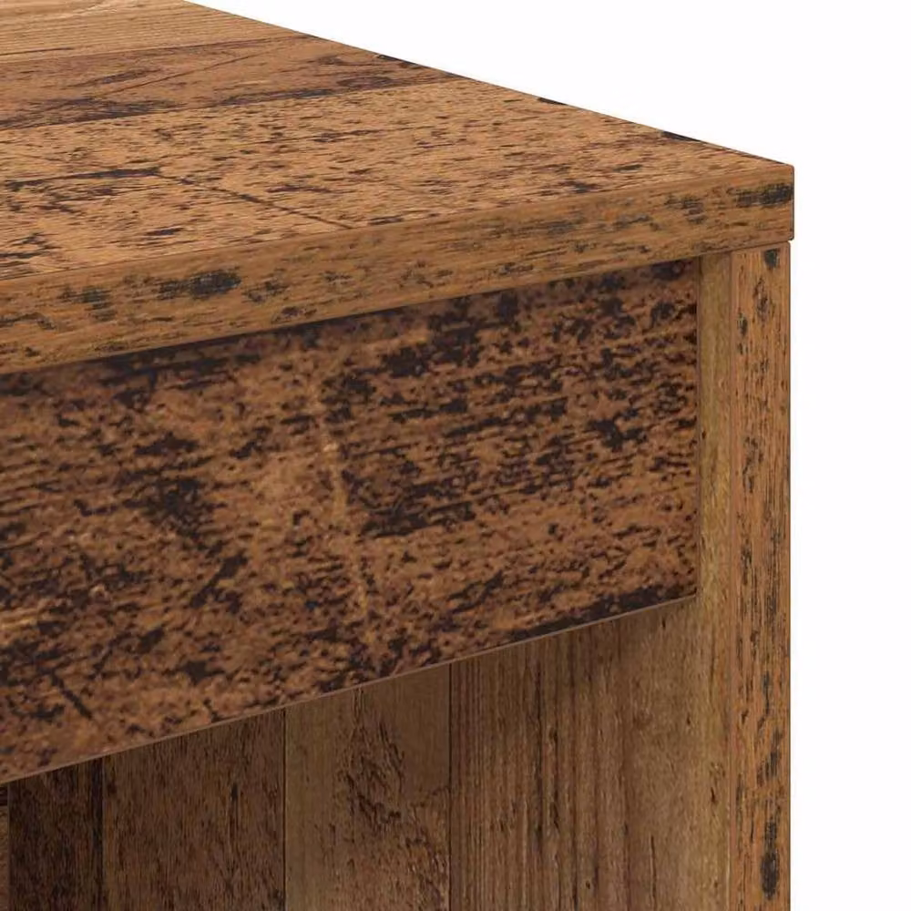 Berkfield Home Rustic Writing Desk in Brown with Small Storage – 5