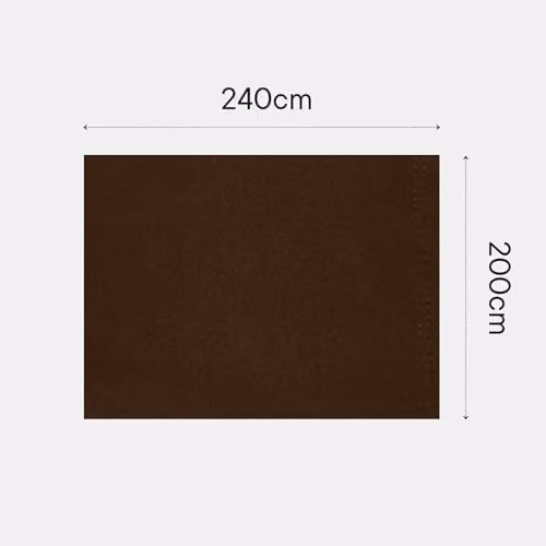 Dreamscene Brown Fleece Throw Blanket, W/D/H: 200 x 240 cm – 6