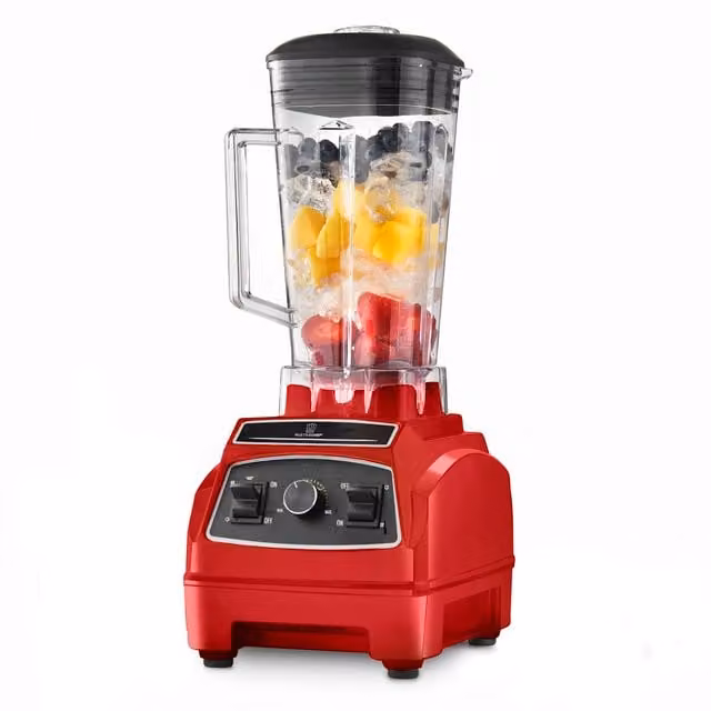 MisterChef Professional 2200W High-Speed Smoothie Jug Blender, 2L, Red
