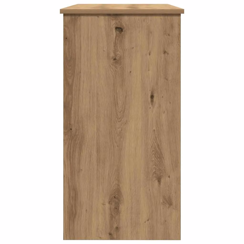 Berkfield Artisan Oak Writing Desk in Brown, W/D/H: 80 x 40 x 75 cm – 4