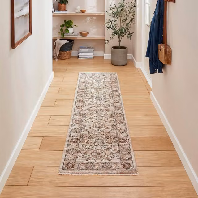 Terrys Vintage Machine Woven Rectangular Runner, Beige, W: 60 cm, L: 230 cm