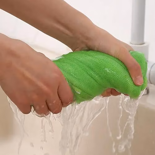 KAV Reusable Microfibre Cleaning Cloths, 12 Pack, W/D/H: 40 x 40 x 1 cm, Pink, Green, Blue and Yellow – 2