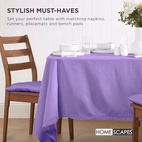 Homescapes Luxury 100% Cotton Seat Pad in Purple, W/D/H: 40 x 40 x 4 cm – 4