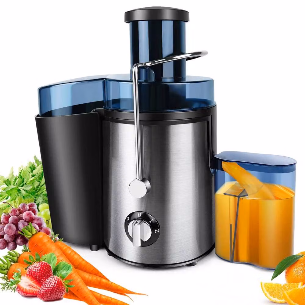 FLAVORA 2 Speed Centrifugal Fruit and Vegetable Juicer Extractor in Silver Stainless Steel – 3