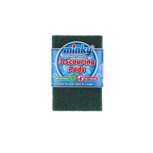 Minky Extra Strong Scouring Pads in Green