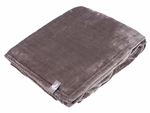 Heat Holders Extra Soft Winter Warm 1.7 TOG Large Luxury Thermal Fleece Throw Blanket in Moon Rock Grey, W: 270 cm, D: 240 cm – 1