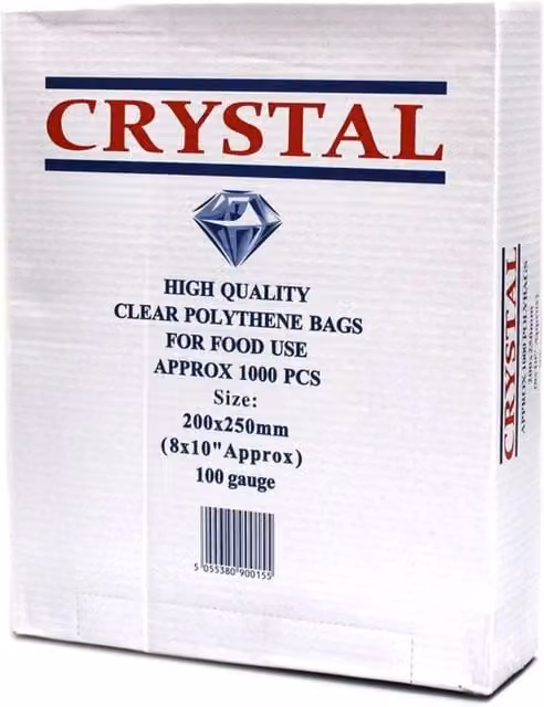 KDMD Lightweight Polythene Freezer Bags for Small Goods, Clear