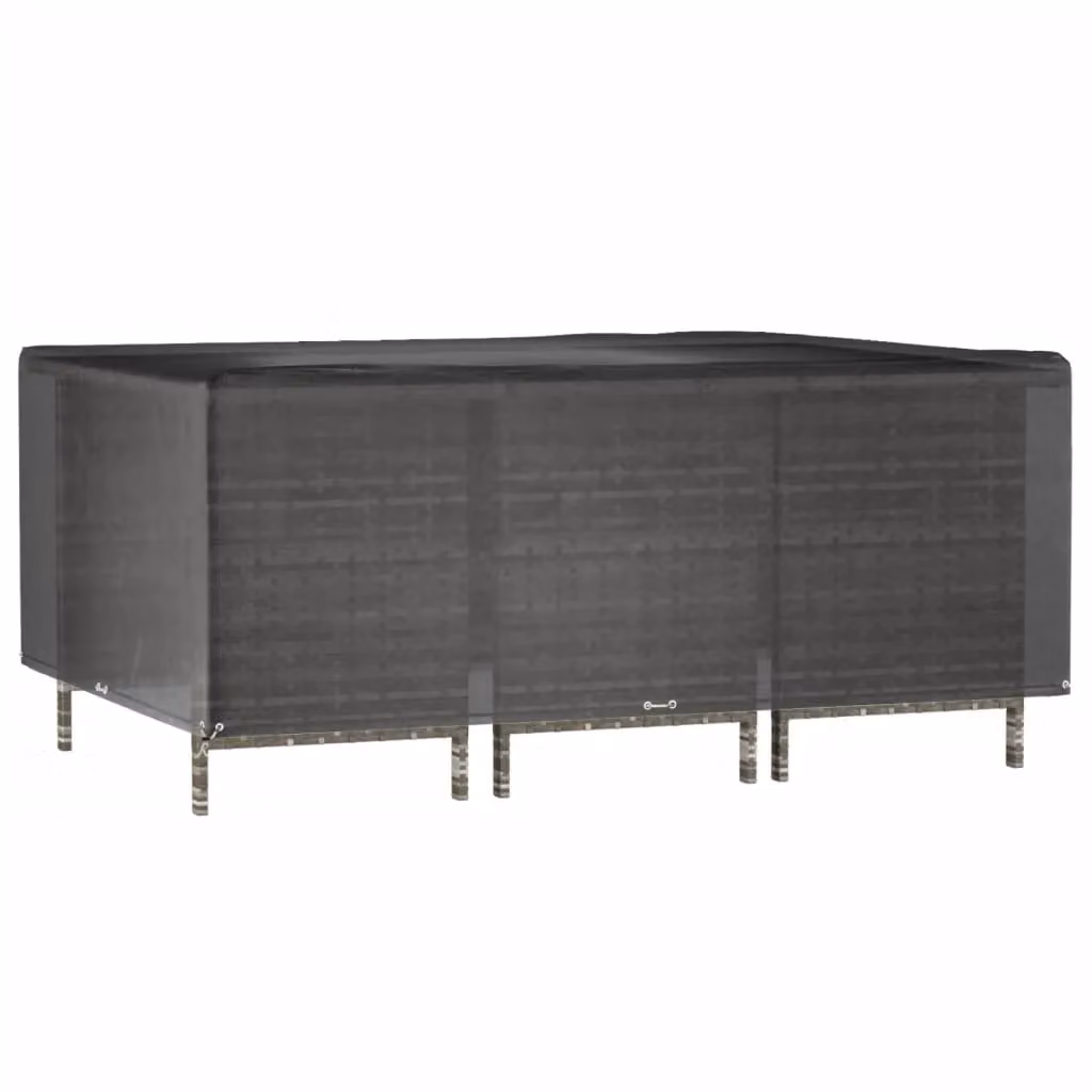Berkfield Rectangular Garden Furniture Cover with 12 Eyelets, Black, W/D/H: 270 x 180 x 90 cm – 2