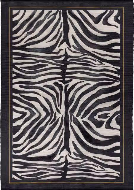 Make It A Home Leopardis Zebra Printed Multicolour Indoor Outdoor Rug