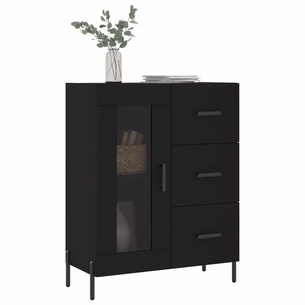 Berkfield Home Black Classic Sideboard W/D/H: 69.5 x 34 x 90 cm – 3