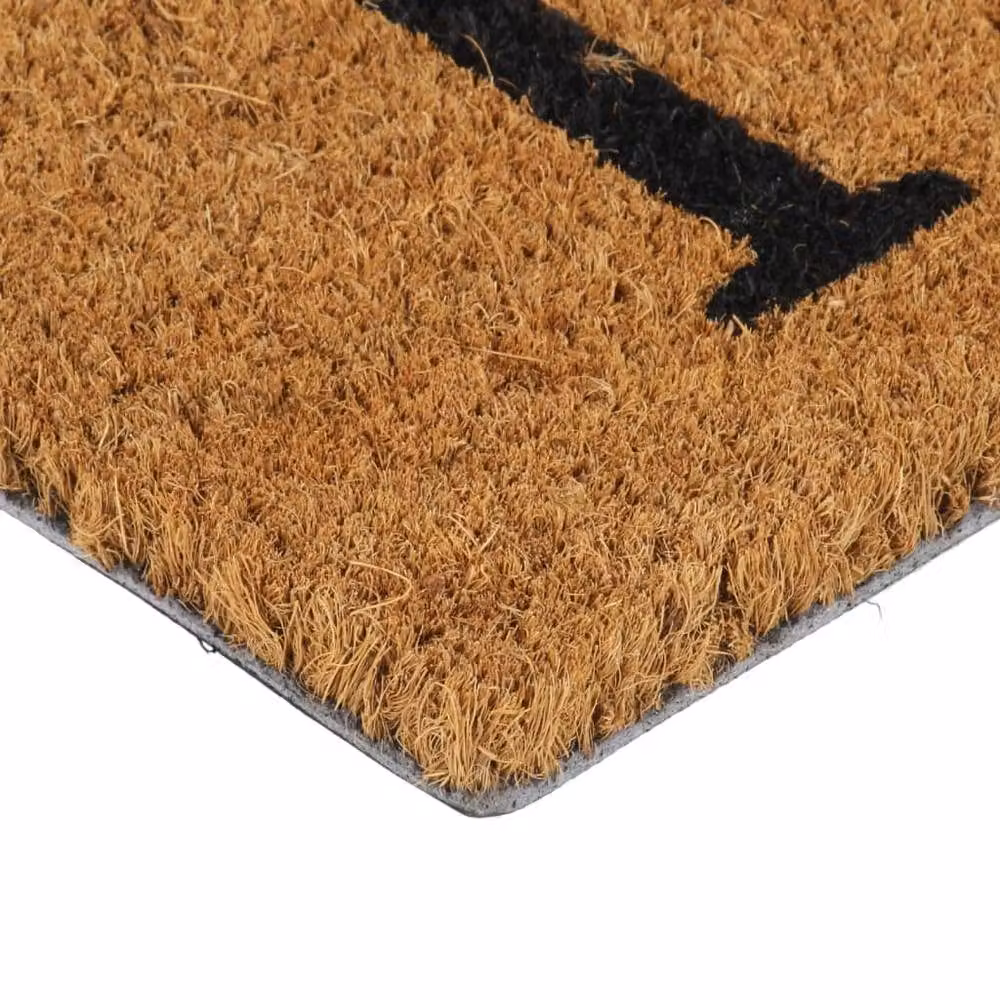Berkfield Home Rectangular Coir Door Mat in Brown, W: 75 cm, D: 45 cm – 2