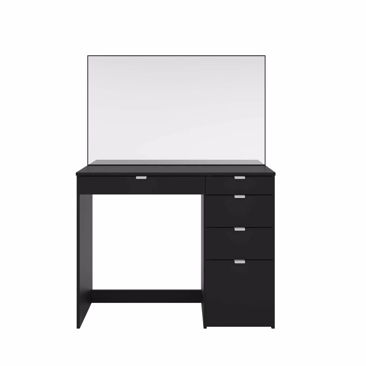 Birlea Ava 5 Drawer Dressing Table in Black Matt Modern Rectangular Design – 2