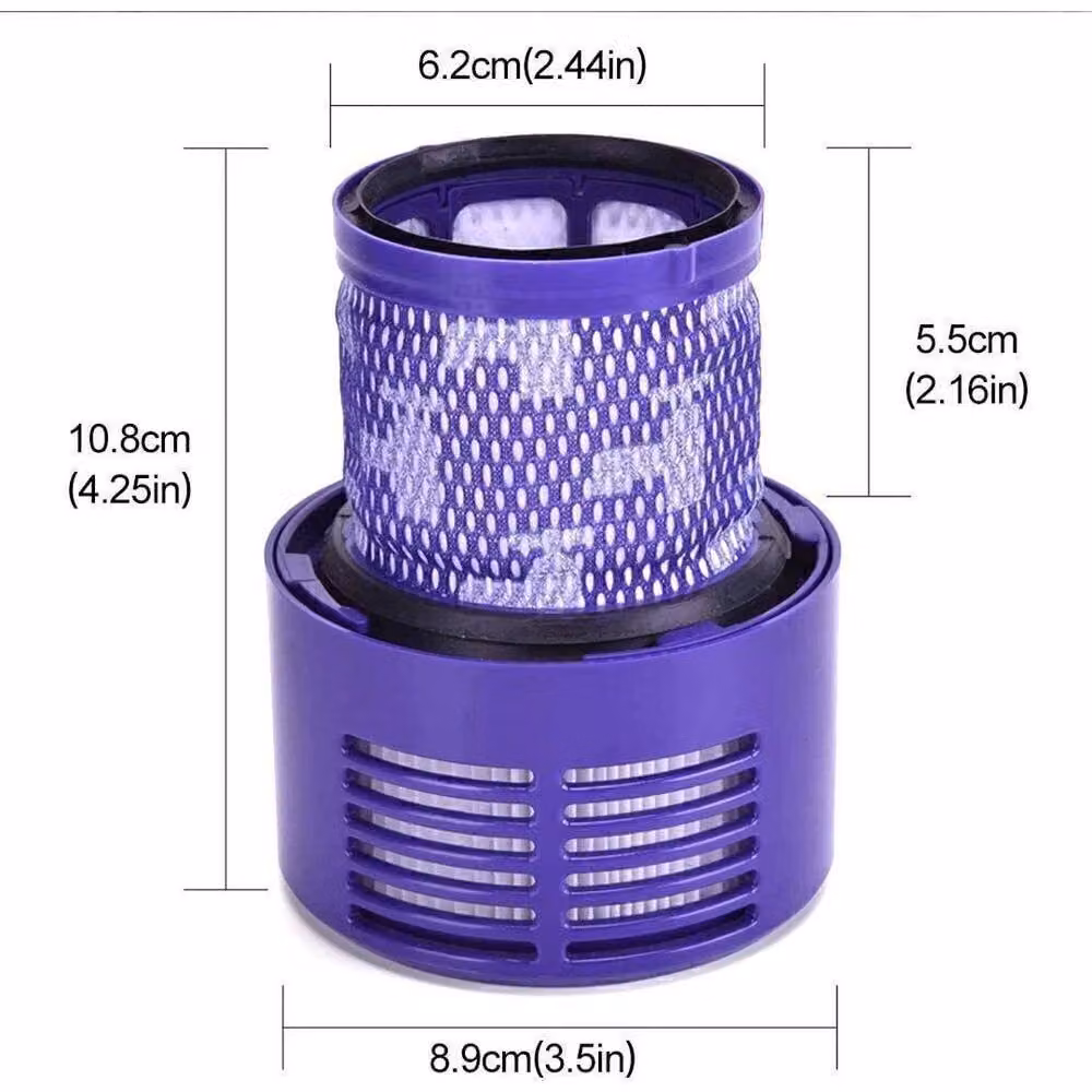 FLAVORA 4x Filter Set for Dyson V10 Cyclone SV12, Purple – 2