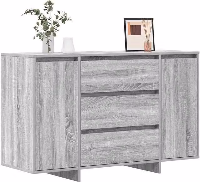 Berkfield Home Grey Sonoma Sideboard in Engineered Wood, W/D/H: 120 x 41 x 75 cm – 1