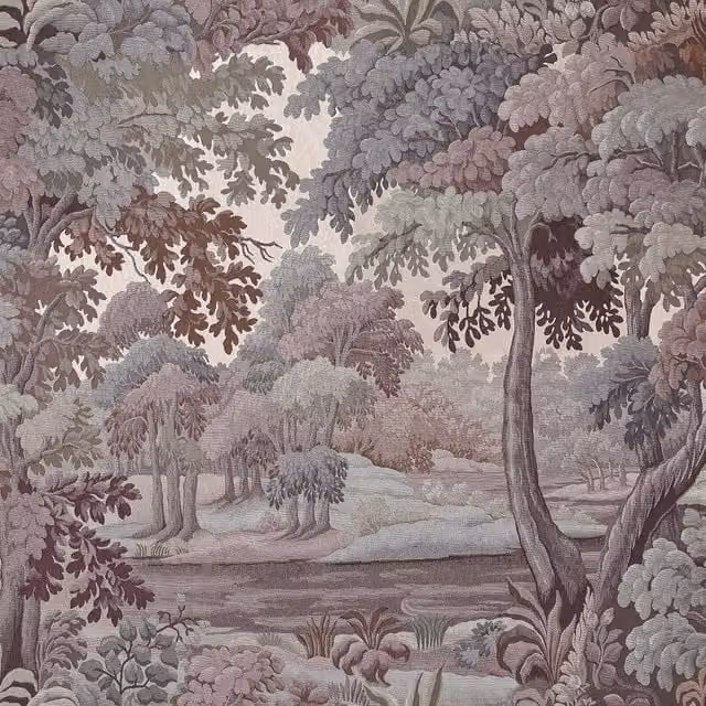 House of Hackney Plantasia Botanical Floral Vintage Wallpaper in Brown and Multicolour