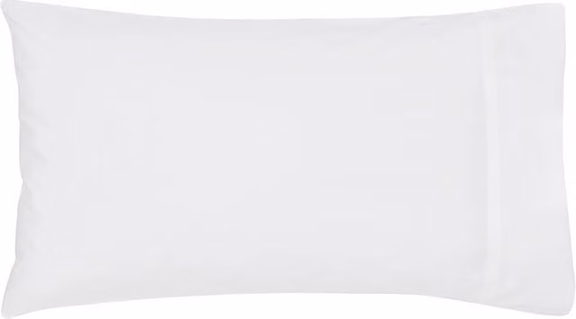 Bedeck of Belfast 1951 Luxury 300 Thread Count Egyptian Cotton Percale Standard Pillowcase, White – 1