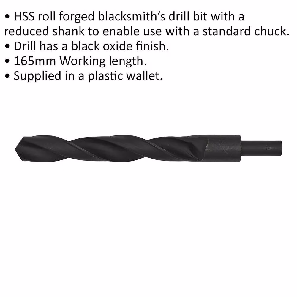 Loops HSS Twist Drill Bit, Black, H x W: 230 x 23.5 mm – 2