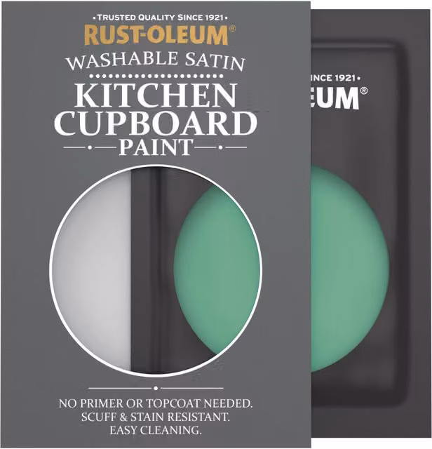Rust-Oleum Kitchen Cupboard Satin Finish Tester Sachet, Emerald Green, 10ml