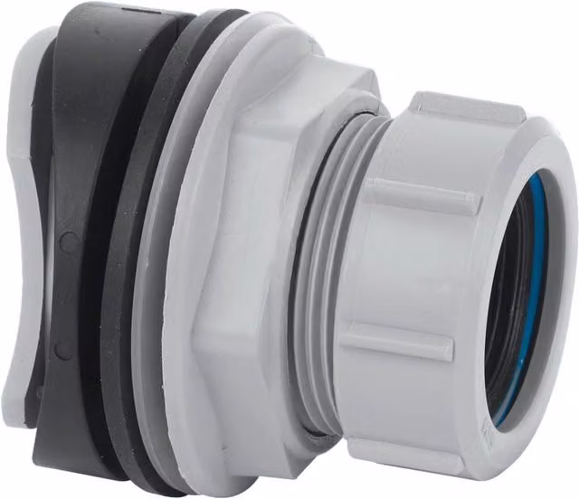 McAlpine Grey Mechanical Soil Boss Connector for 1.25 inch Pipe – 1