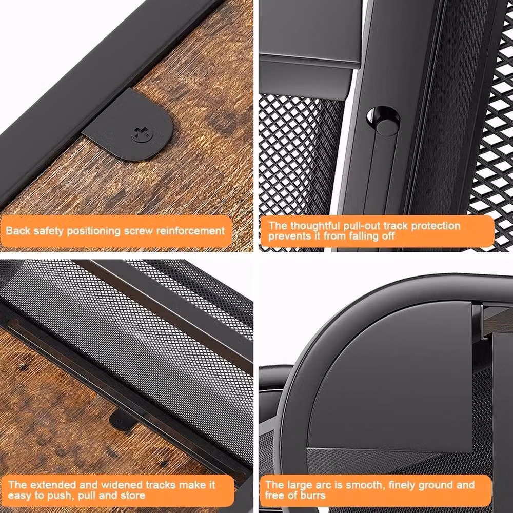 VOGREX Brown Metal Coffee Pod Drawer Holder and Freestanding Capsule Storage Rack – 3