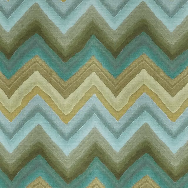 Prestigious Textiles Zendaya Fabric in Green and Multicolour