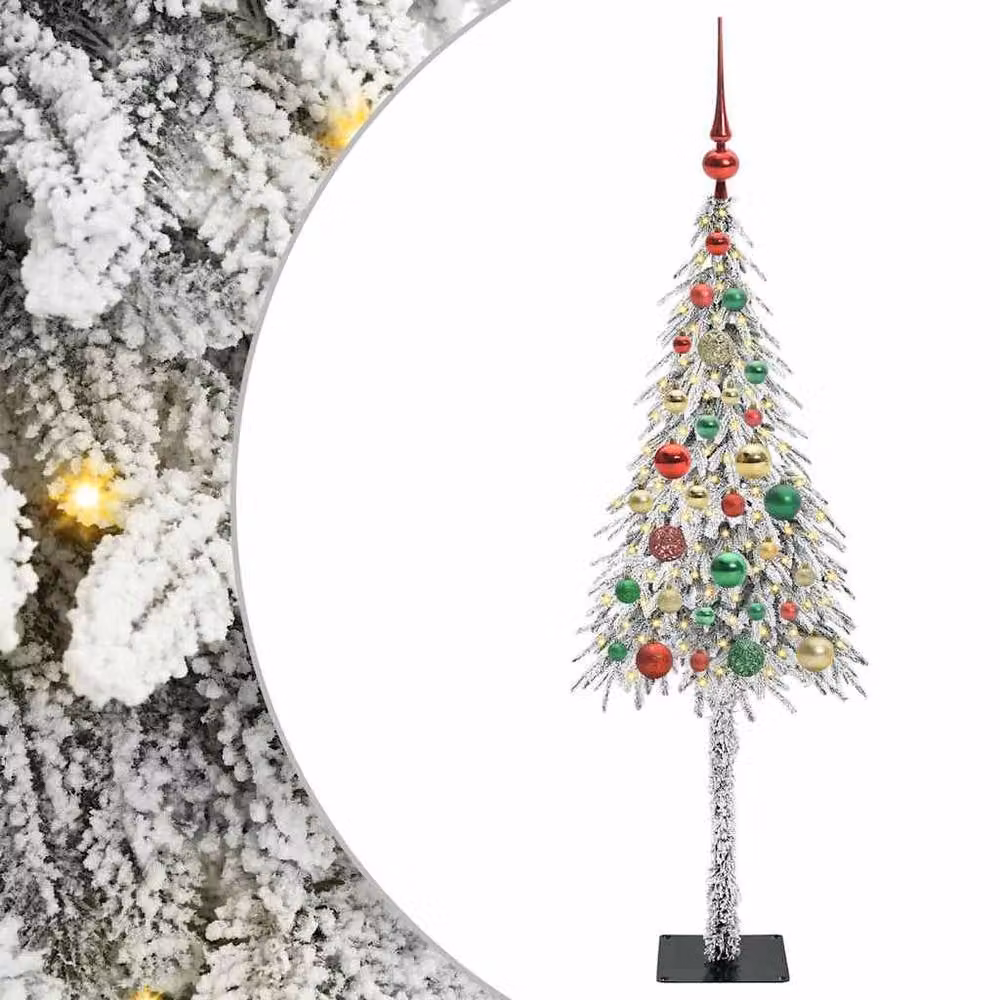 Berkfield Home White Christmas Tree with 150 LEDs, Height: 120 cm – 2