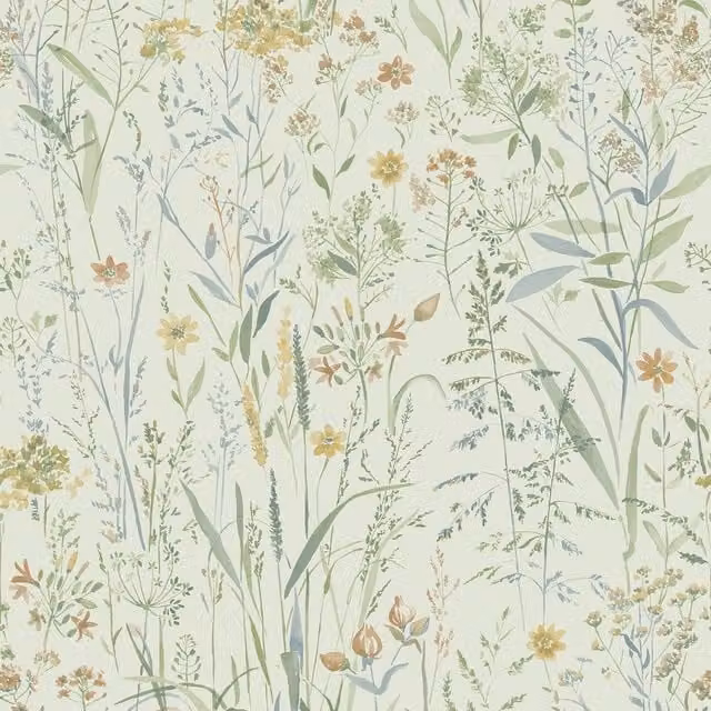 Grandeco Sage Green and Multi-Colour Fabric