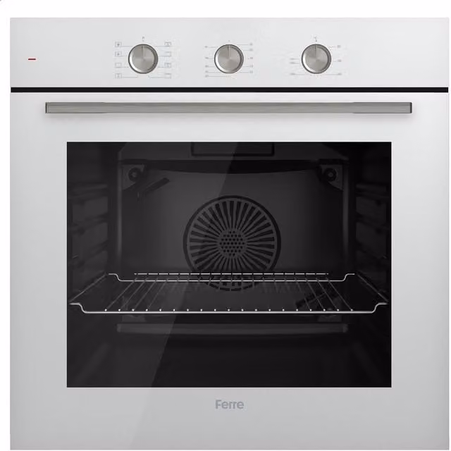 Ferre 60cm Electric Built-in Hot Air Turbo Fan Oven in White