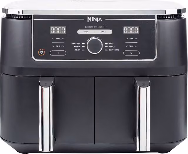 Ninja Foodi MAX Dual Zone Air Fryer 9.5L AF400UK in Grey and Black