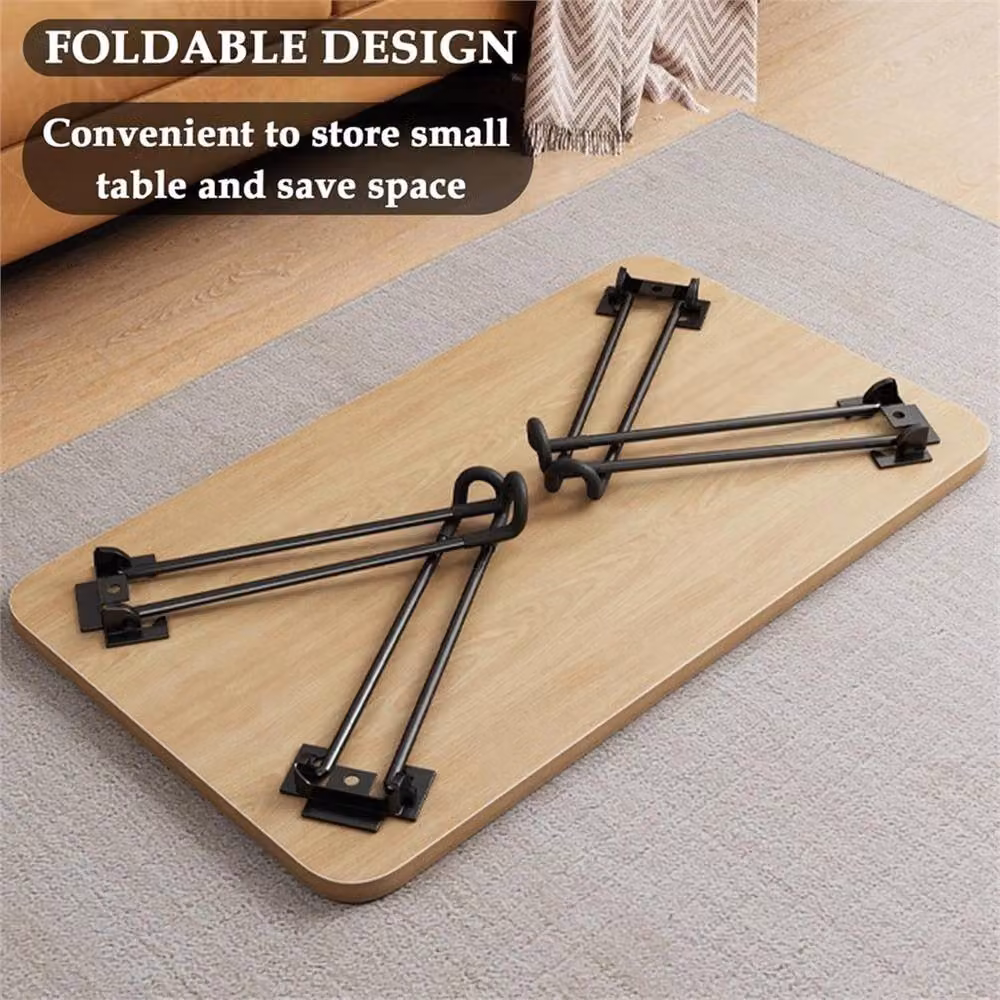 Nordara 4-Piece Set of Black Folding Steel Table Legs – 4
