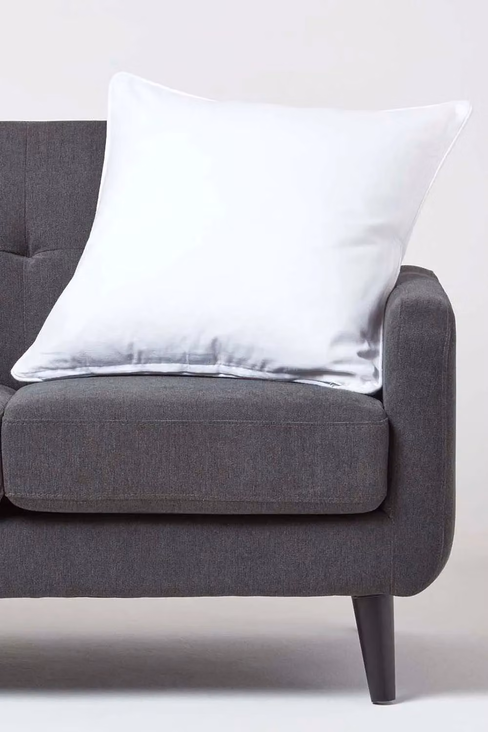Homescapes Plain White Cotton Square Cushion Cover, W/D/H: 60 x 60 x 60 cm – 2