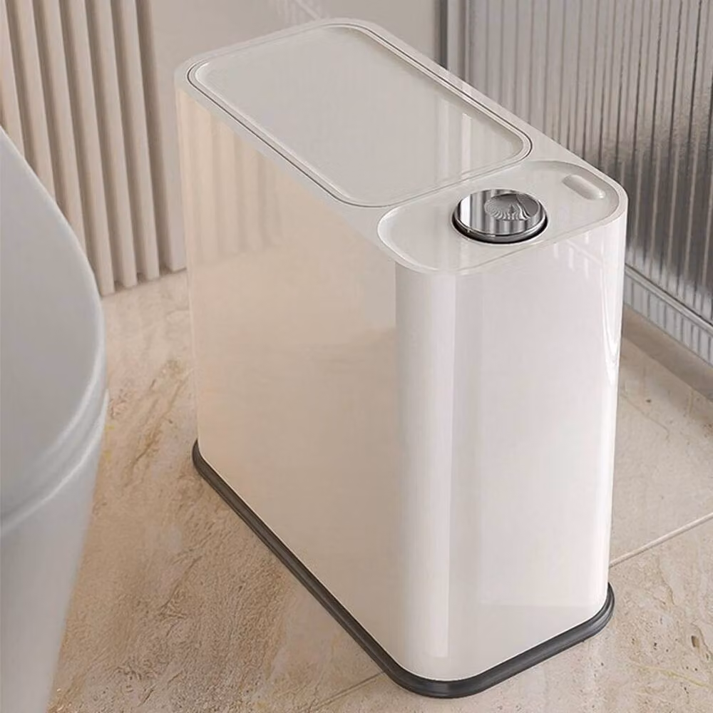 KORVIXA 16L White Touch Kitchen Rubbish Bin – 4