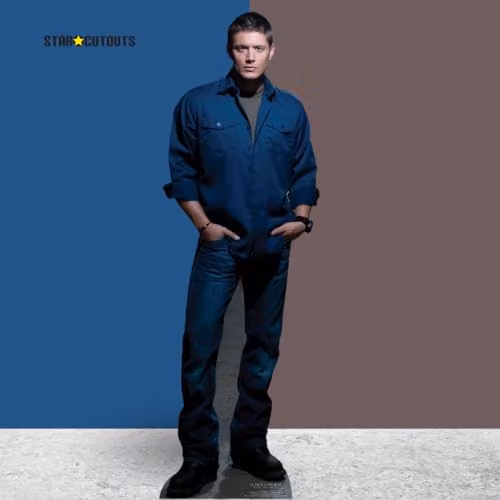 Star Cutouts SC1349 Dean Winchester Blue Shirt Supernatural Cardboard Cutout for Fan Display and Decoration – 4