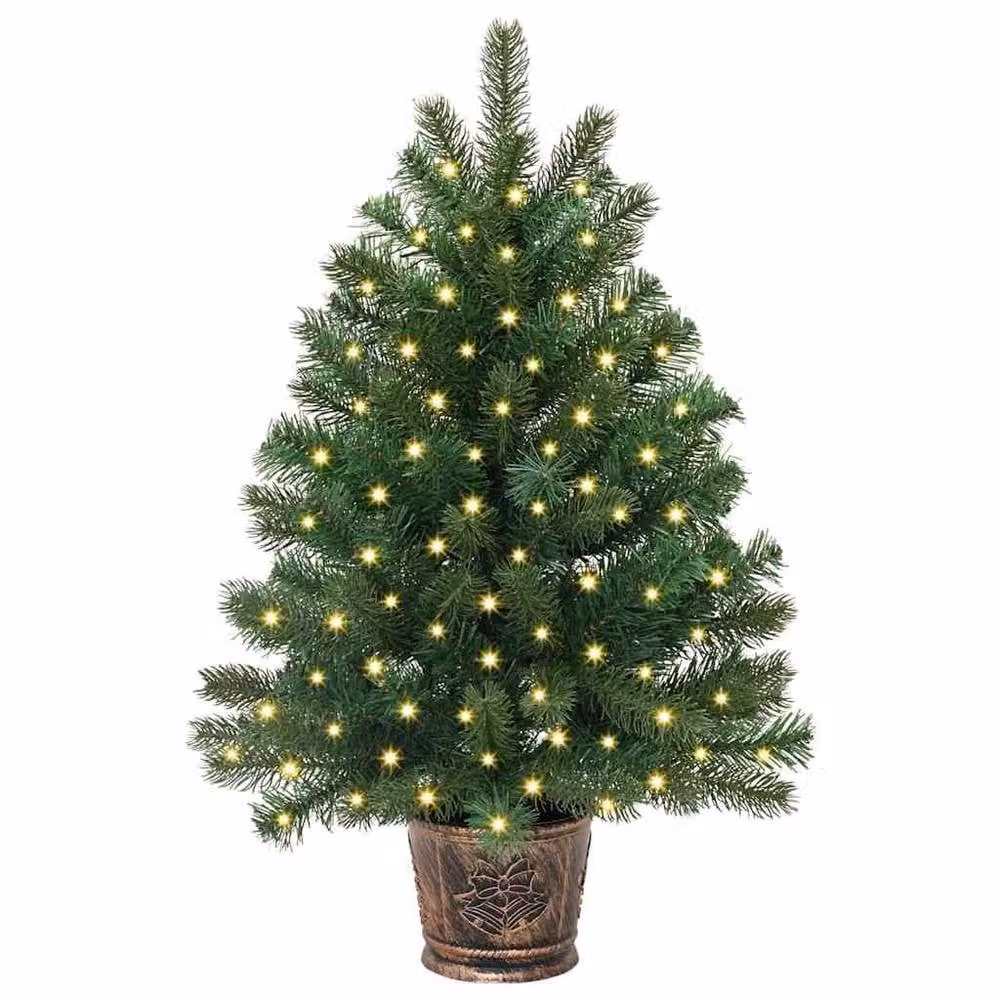 Berkfield Home Green Artificial Tabletop Christmas Tree with 150 LEDs, Height: 65 cm – 3