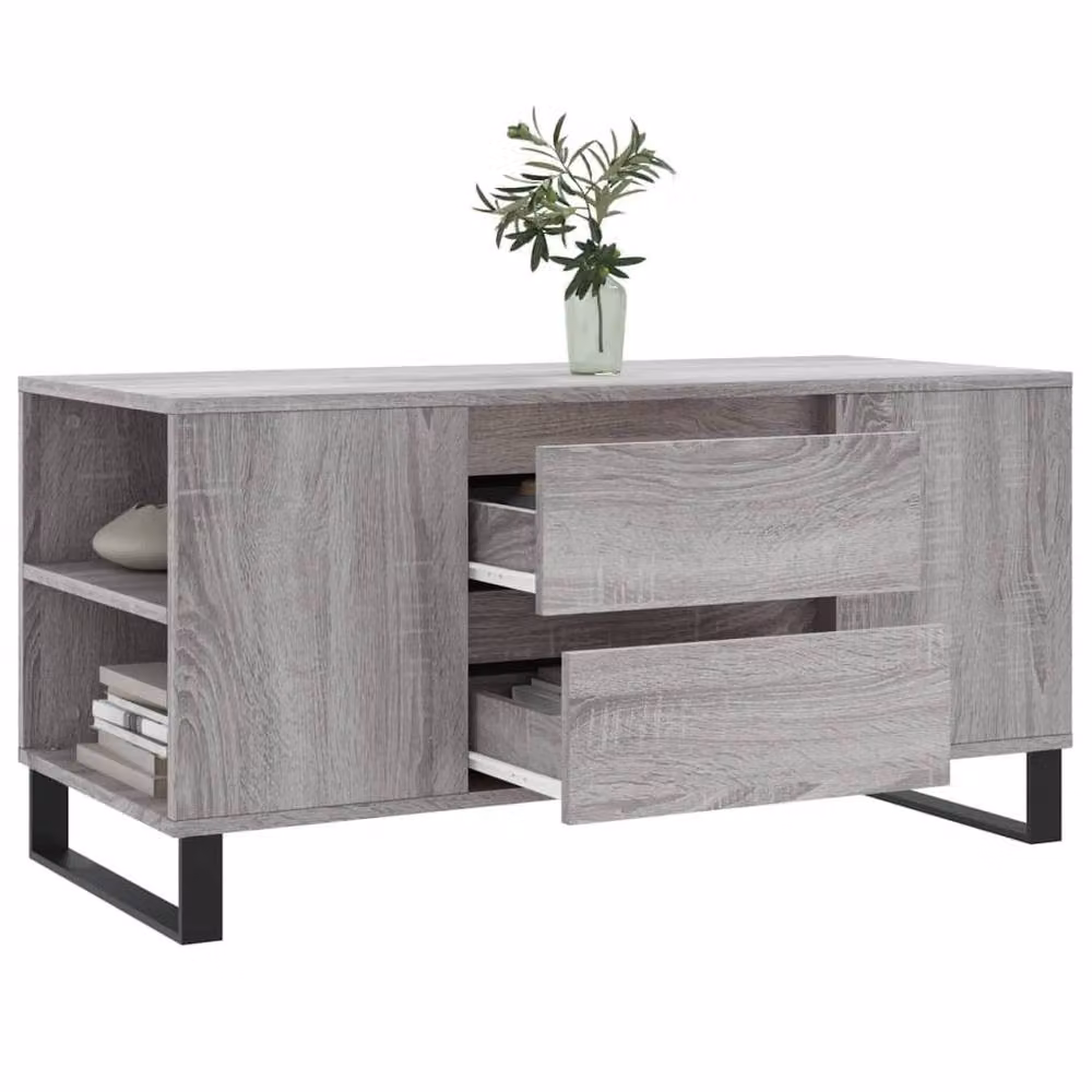 Berkfield Home Grey Sonoma Coffee Table W/D/H: 102 x 44.5 x 50 cm – 3