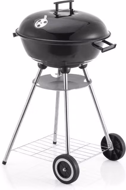 House of Home Portable Charcoal Kettle BBQ Grill in Black, W/D/H: 91.5 x 53.0 x 45.0 cm
