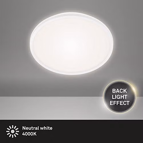 Briloner Leuchten LED Ceiling Light, White, W/D/H: 28.0 x 28.0 x 4.2 cm – 2