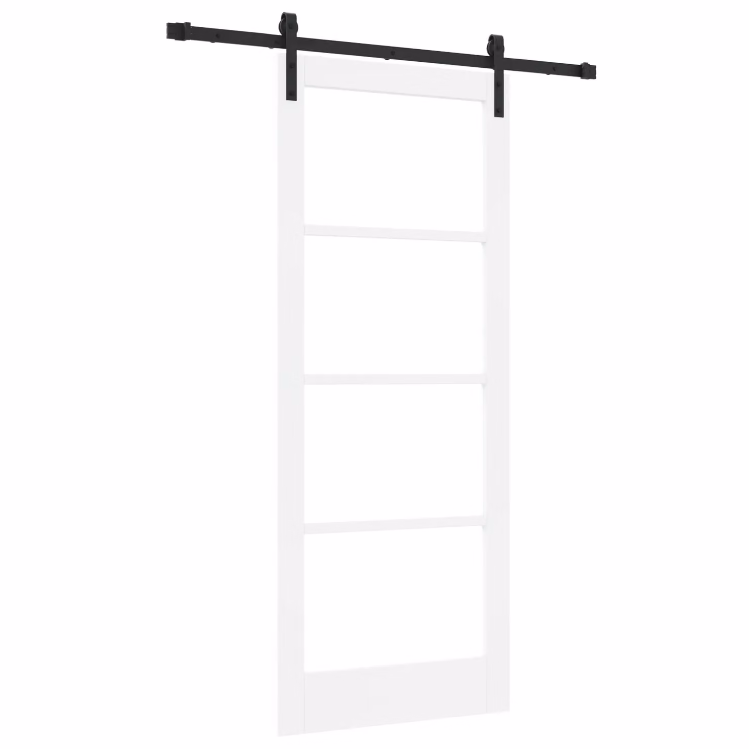 Berkfield Home Orkdal Sliding Door with Hardware Set in White, W: 83 cm, H: 202 cm – 2