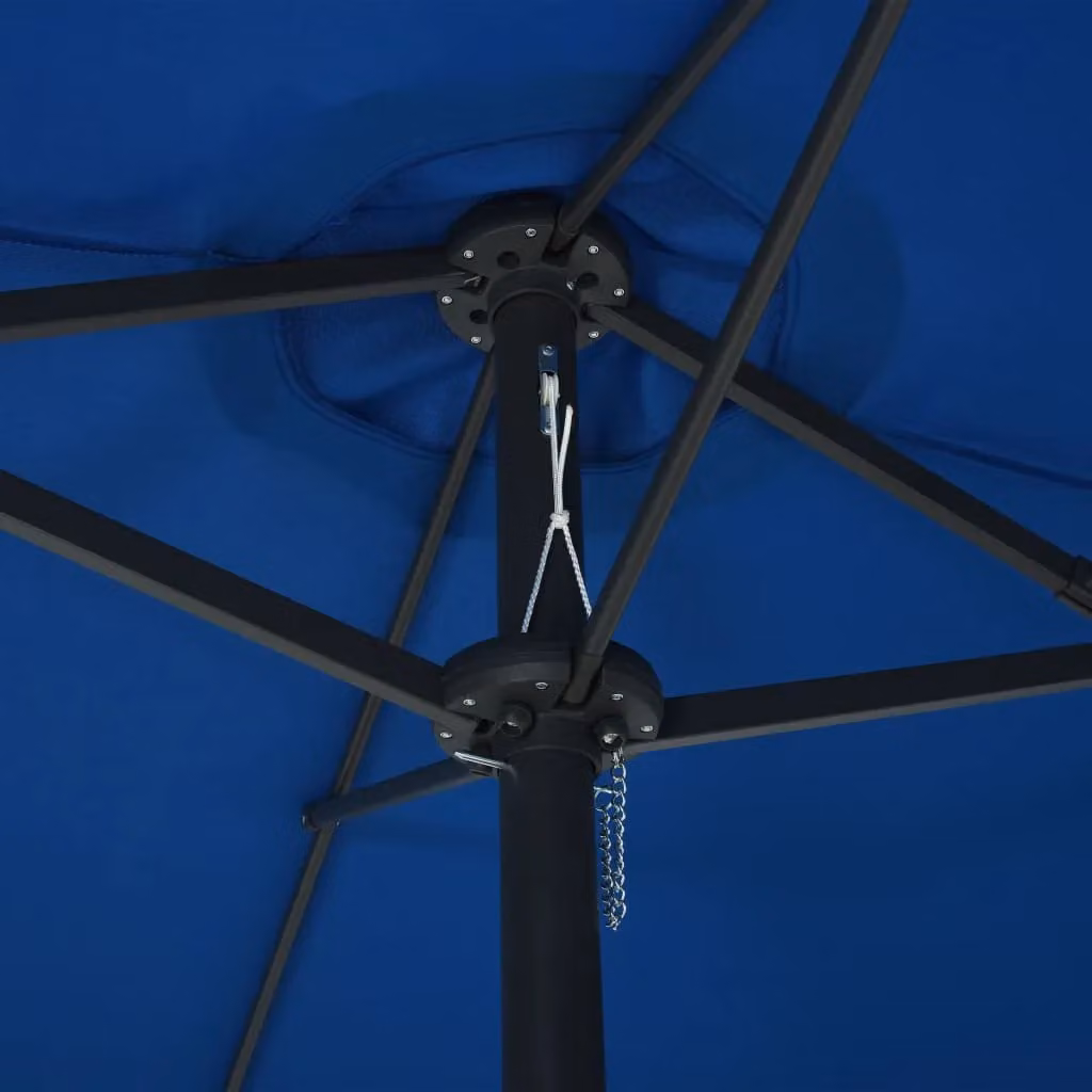 Berkfield Home Blue Cantilever Outdoor Parasol with Aluminium Pole, W: 460 cm, D: 270 cm – 2