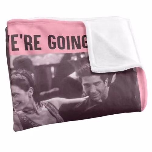 Warner Bros. Friends Going Viral Super Soft Silky Touch Fleece Throw Blanket, Multicolour, W: 127.0 cm x L: 152.4 cm – 2