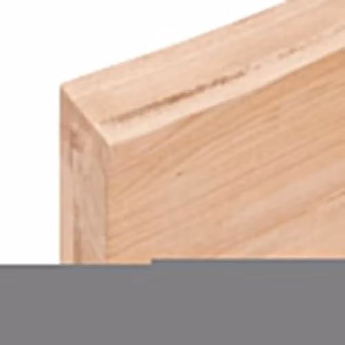 vidaXL Wall Mounted Oak Wood Shelf in Brown, W: 40 cm, D: 30 cm, H: 2-6 cm – 2