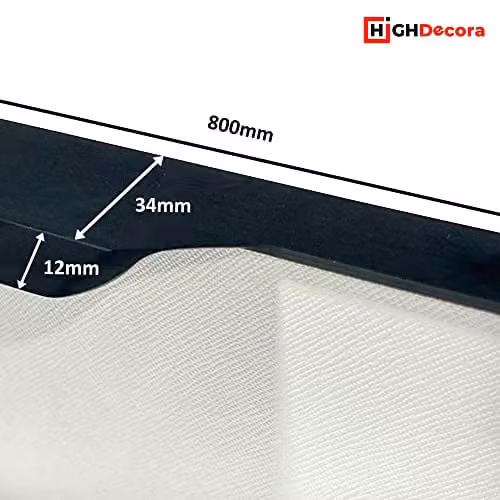 highdecora Matt Black Aluminium Long Profile Bar Pull Handle for Kitchen Cabinets, Wardrobes and Drawers – 2