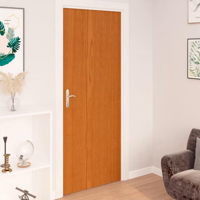 Berkfield Home Self-adhesive Light Oak Furniture Film, Beige PVC, W: 500 cm, H: 90 cm