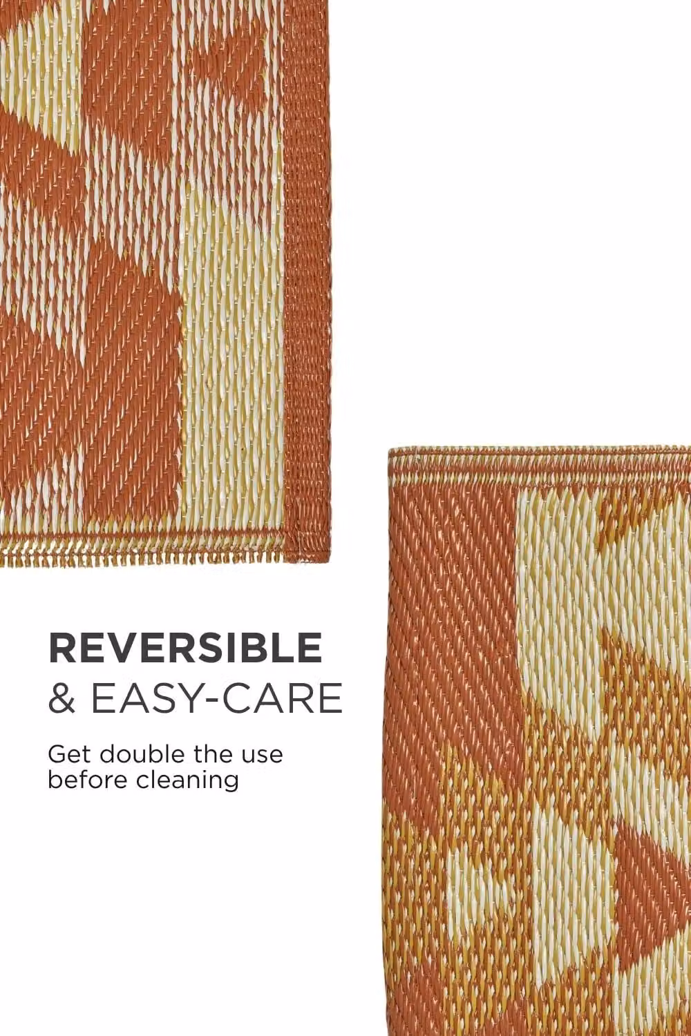 Homescapes Anya Aztec Luxury Outdoor Rug, Orange and Red, W/L: 75 x 200 cm – 5