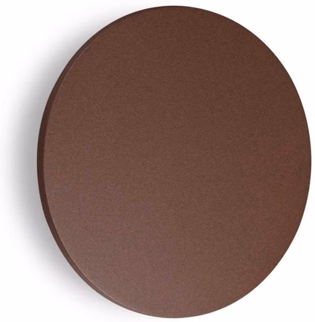 Ideal Lux Punto Integrated LED Outdoor Flush Wall Lamp in Brown