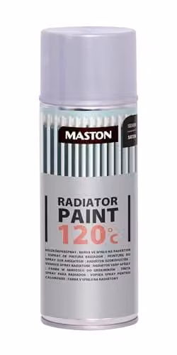 Maston Silver Satin Radiator Spray Paint for Metal, 400 ml