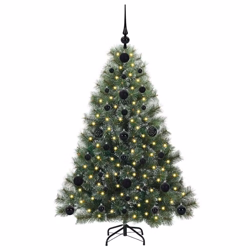 Berkfield Home Artificial Green Christmas Tree with 150 Warm White LEDs, Height: 120 cm – 3