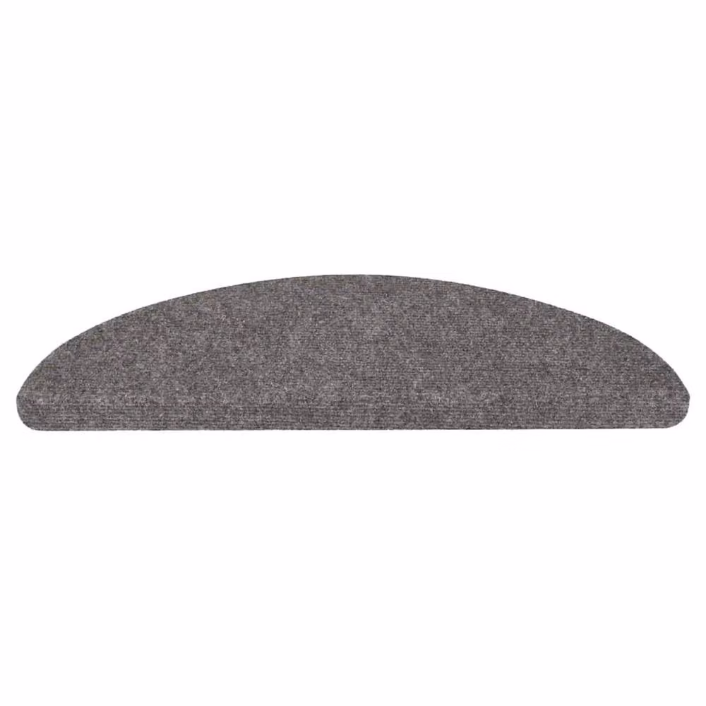 Berkfield Home Self-adhesive Stair Mats, 15 Pack, Grey, W/D/H: 56 x 17 x 3 cm – 3
