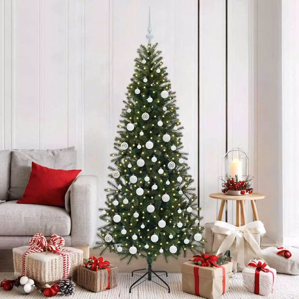 Berkfield Home Elegant Artificial Christmas Tree with 300 LEDs, Green, Height: 180 cm, Width: 90 cm, Depth: 90 cm – 2